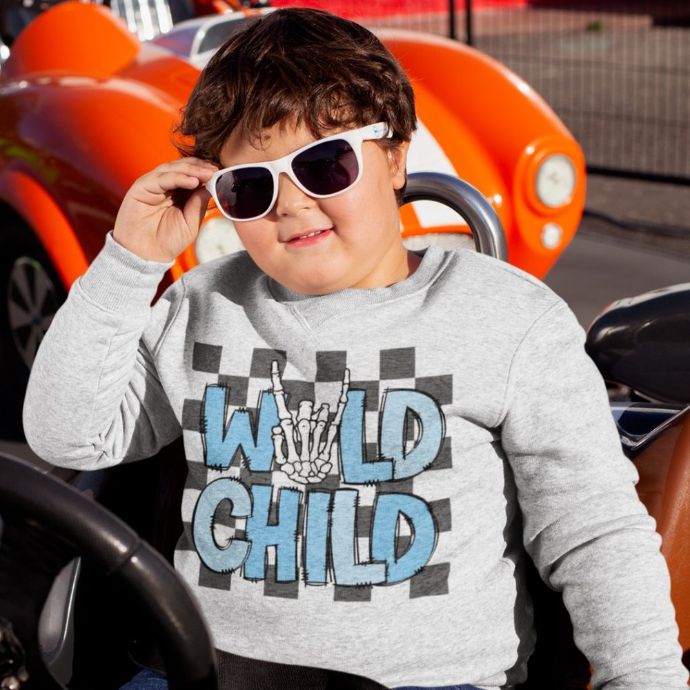 Blue Wild Child Youth & Toddler Sweatshirt